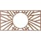 Ekena Millwork Hoover Wood Fretwork Pierced Ceiling Medallion, Wood (Paint Grade), 24"W x 12"H x 8 7/8"ID x 3/8"T CMWP24X12X0375HOMF - alternate 3